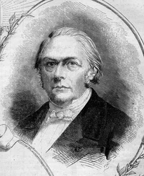 Portrait of Francois Jules Devinck (1802-1878), French industrialist and politician. Engraving in Le Monde Illustré n°262 of 19 April 1862