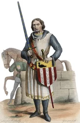 Portrait of Gaucher V de Chastillon (c.1249-1329), Constable of France