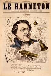 Portrait of Gioacchino Rossini (1792-1868) - in 