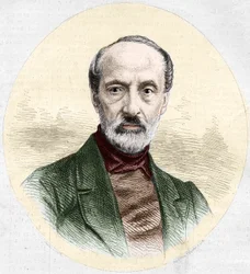 Portrait of Giuseppe Mazzini (1805-1872), Italian politician and nationalist. Engraving in "Le Monde Illustré", no. 779 of 16 March 1872.