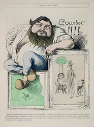 Portrait of Gustave Courbet, Illustration from Gill Revue, Published by Marchandeau