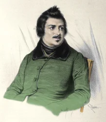 Portrait of Honore de Balzac, French writer