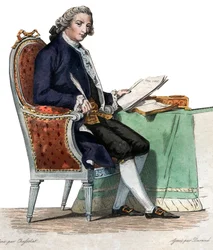 Portrait of Jean-Baptiste-Louis Gresset, French poet and dramatist