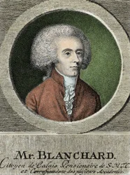 Portrait of Jean Pierre Blanchard, French aeronaut