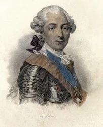 Portrait of Louis Jean Marie de Bourbon, Duke of Penthievre (1725-1793), Grand Admiral and Mecene Francais. in "Portraits des Hommes Useful"