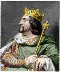 Portrait of Louis VI le Gros, King of France - in Histoire des Francais by Lavallee, engraving, sd