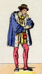 Portrait of Louis XI (1423-1483), King of France.