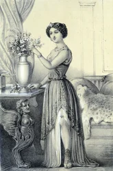 Portrait of Mademoiselle de Fontenay or Teresa Cabarrus, known as Madame Tallien - in 