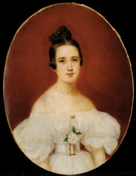 Portrait of Marie-Célestine De Gas, Mother of Edgar Degas
