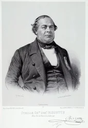 Portrait of Martinican politician Cyrille Charles Auguste Bissette (1795-1858), a great supporter of the abolition of slavery in France