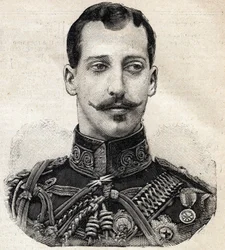 Portrait of Prince Albert Victor (1864-1892), Duke of Clarence and Avondale, and grandson of Queen Victoria of England, from French newspaper Le Petit Parisien