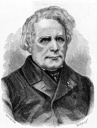 Portrait of Ruhmkorff Heinrich Daniel (1803 - 1877), Builder of Physics Instruments (the Induction Apparatus), German Mechanic and Electrician - in 