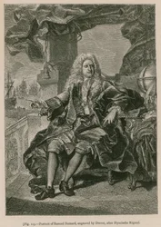 Portrait of Samuel Bernard (engraved by Drevet, after Hyacinthe Rigaud)