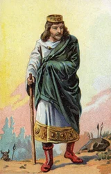 Portrait of Thierry III, King of the Franks from 673 to 691