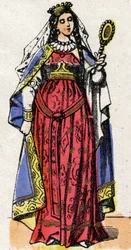 Portrait of Ultrogothe, Queen of France and Wife of Childebert I.