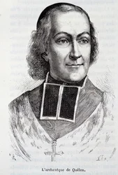 Portrait of the Archbishop Hyacinthe Louis de Quelen (1778 - 1839), prelate - in “L