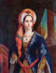 Portrait of the Actress Mlle Rachel as Roxanne in Bajazet by Jean Racine