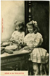 Postcard: baby has his toilet, Bergeret editions, Walery cliché