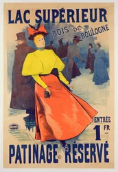 Poster Advertising a Skating Rink on the Lac Superieur in the Bois de Boulogne