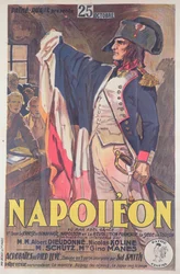 Poster advertising the film Napoleon, written by Abel Gance