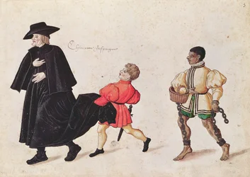 Priest with a Spanish Servant Boy and Slave