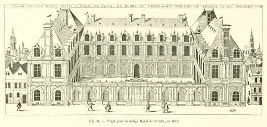 Project for the Royal College of France, in 1610