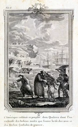 Quaker missionaries trying to evangelize the Indians of America