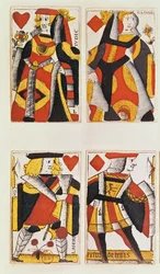 Queen and Jack playing cards