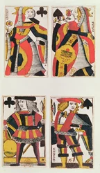Queen and Jack playing cards