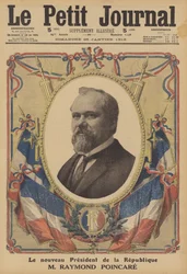 Raymond Poincare, new President of the French Republic