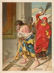 Raymond of Toulouse being beaten in Anatolia