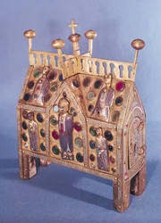 Reliquary chest in the form of a house, Limousin