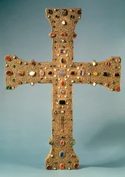 Reliquary cross of the Abbey of Valesse