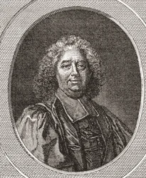 René Pucelle, 1655-1745. French Magistrate and Abbot of Saint Leonard Corbigny. From Les Heures Libres Published 1908