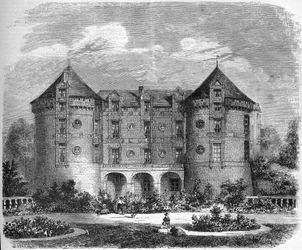 Renaissance Architecture: View of the Facade of the Chateau du Lude