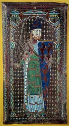 Representation of Geoffroi V (Geoffroy) Le Bel Plantagenet (Comte du Maine et d