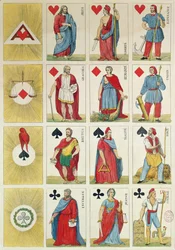 Reproduction of Republican Playing Cards Dating from the Period of the Revolution of 1848