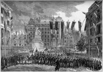 Return of the French troops after the Risorgimento, Paris.