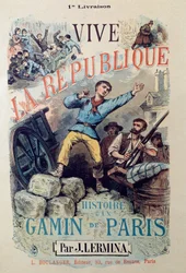 Revolution of 1848: book cover Vive la republique, histoire d