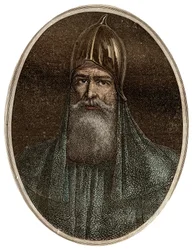 Riourik (Riurik, Rurik Rouri), Varangian prince of the 9th century - Portrait of Rurik, a Varangian chieftain and founder of Kievan Rus (ca. 830-ca. 879) - New National Encyclopedia by Maurice La Charest - 1870