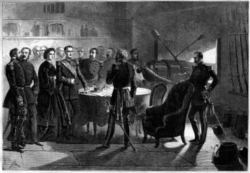 Risorgimento - Expedition of the Thousand or Red Shirts by Giuseppe Garibaldi - Siege of Gaeta, Italy