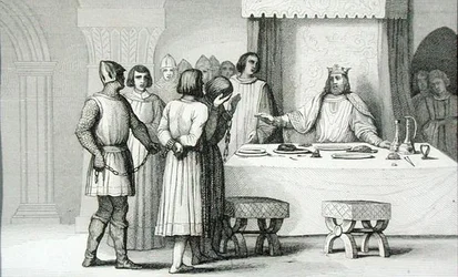 Robert II (970-1031) the Pious releases the conspirators