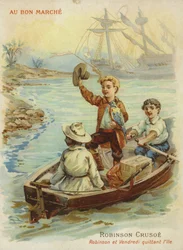 Robinson Crusoe in Rowing Boat