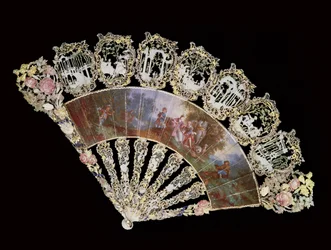 Rococo fan, 1730