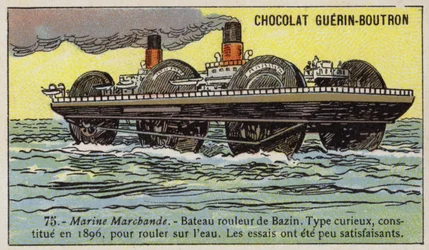 Roller ship designed by Ernest Bazin