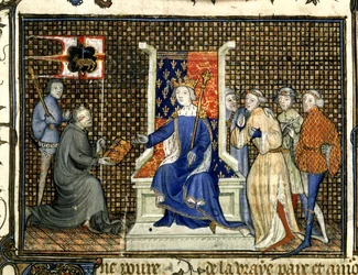 Presentation to Richard II, from 