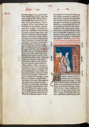 Coronation of King Richard I (illustration from Les Grandes chroniques de France)