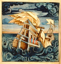 Shipwreck, from Theatre des Vices et Vertus, by Jan van der Noot