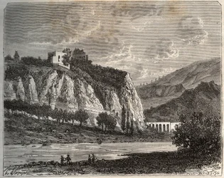 Saint-Paul-en-Cornillon - Loire, in the Rhone-Alpes region - engraving in La France illustree: geography, history, statistical administration by V.-A. Malt-Brown
