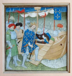 Saint Louis Enters a Ship to Go on a Crusade
